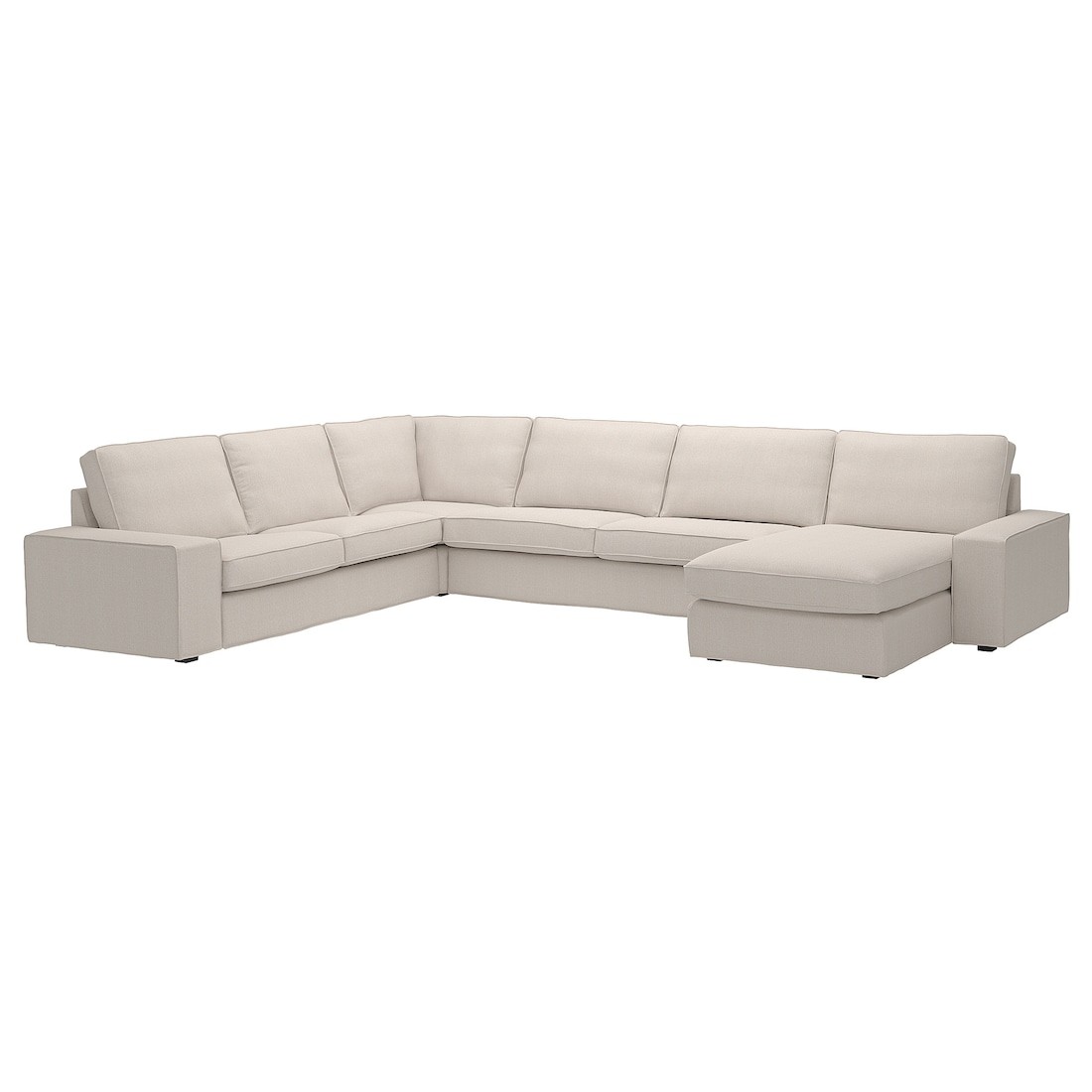 IKEA KIVIK КІВІК 6-місний кутовий диван з шезлонгом, Tresund світло-бежевий 79482878 | 794.828.78