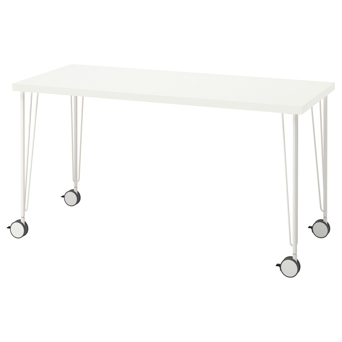 IKEA LAGKAPTEN ЛАГКАПТЕН / KRILLE КРІЛЛЕ Письмовий стіл, білий, 140x60 см 19417174 194.171.74