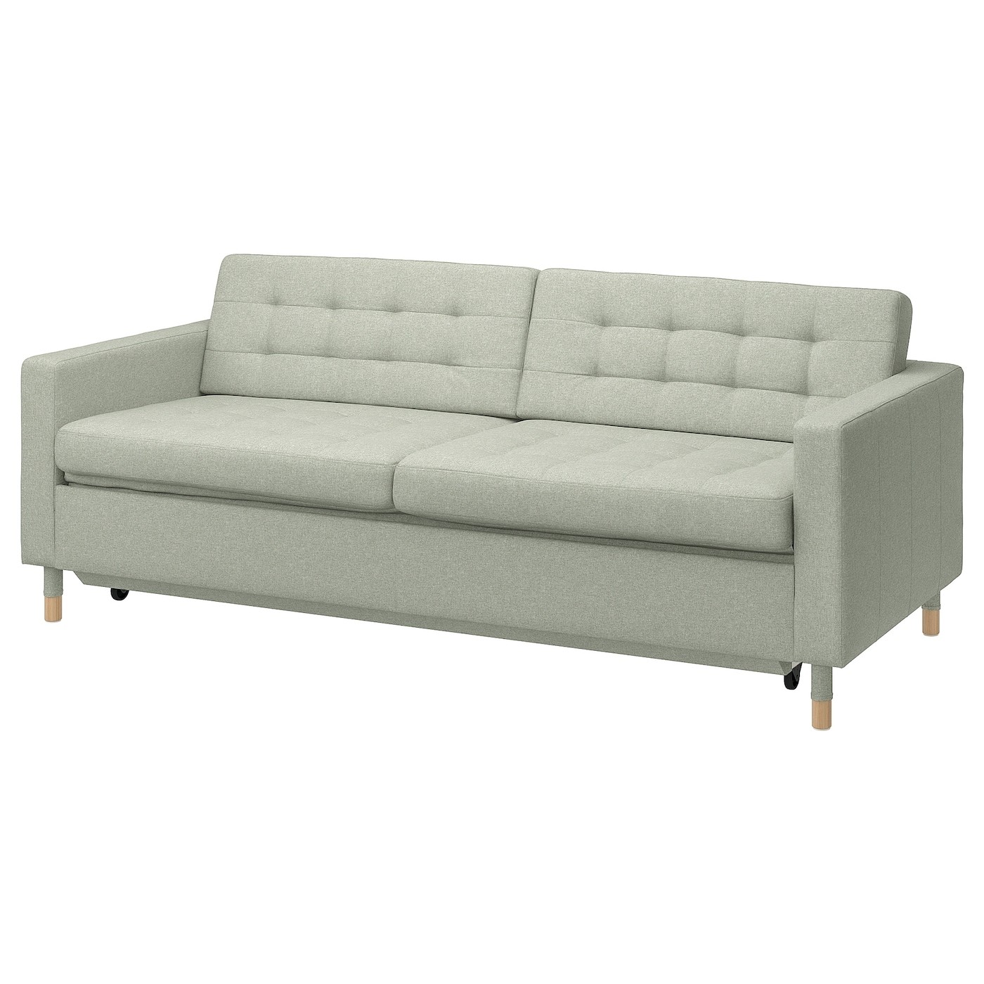 IKEA LANDSKRONA Розкладний диван 3-місний, Gunnared світло-зелений 80513708 805.137.08