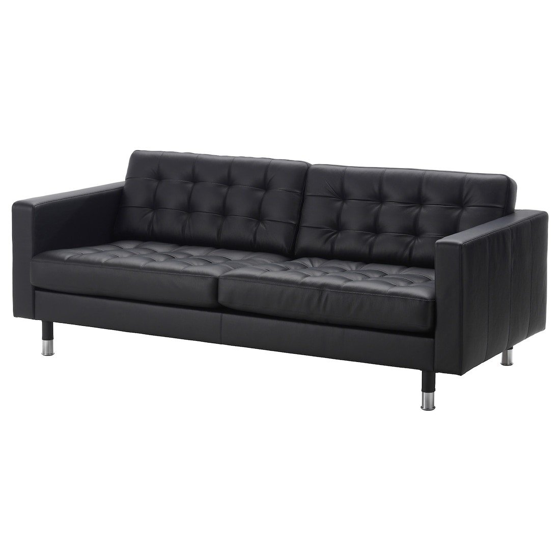 IKEA LANDSKRONA ЛАНДСКРУНА 3-місний диван, Grann / Bomstad чорний / метал 59031698 | 590.316.98