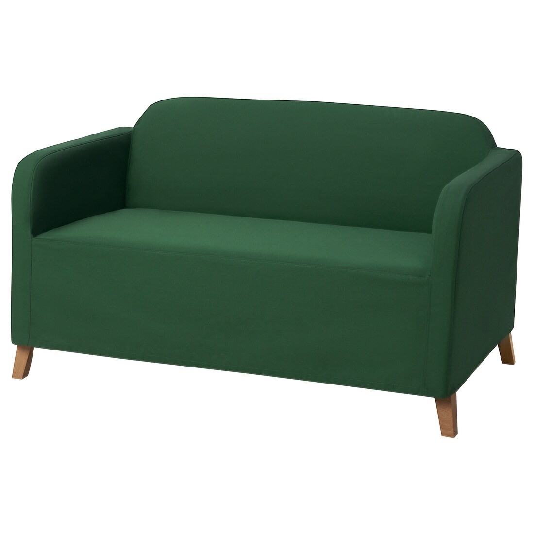 IKEA LINANÄS ЛІНАНЕС Чохол на 2-місний диван, Vissle темно-зелений 00564400 | 005.644.00