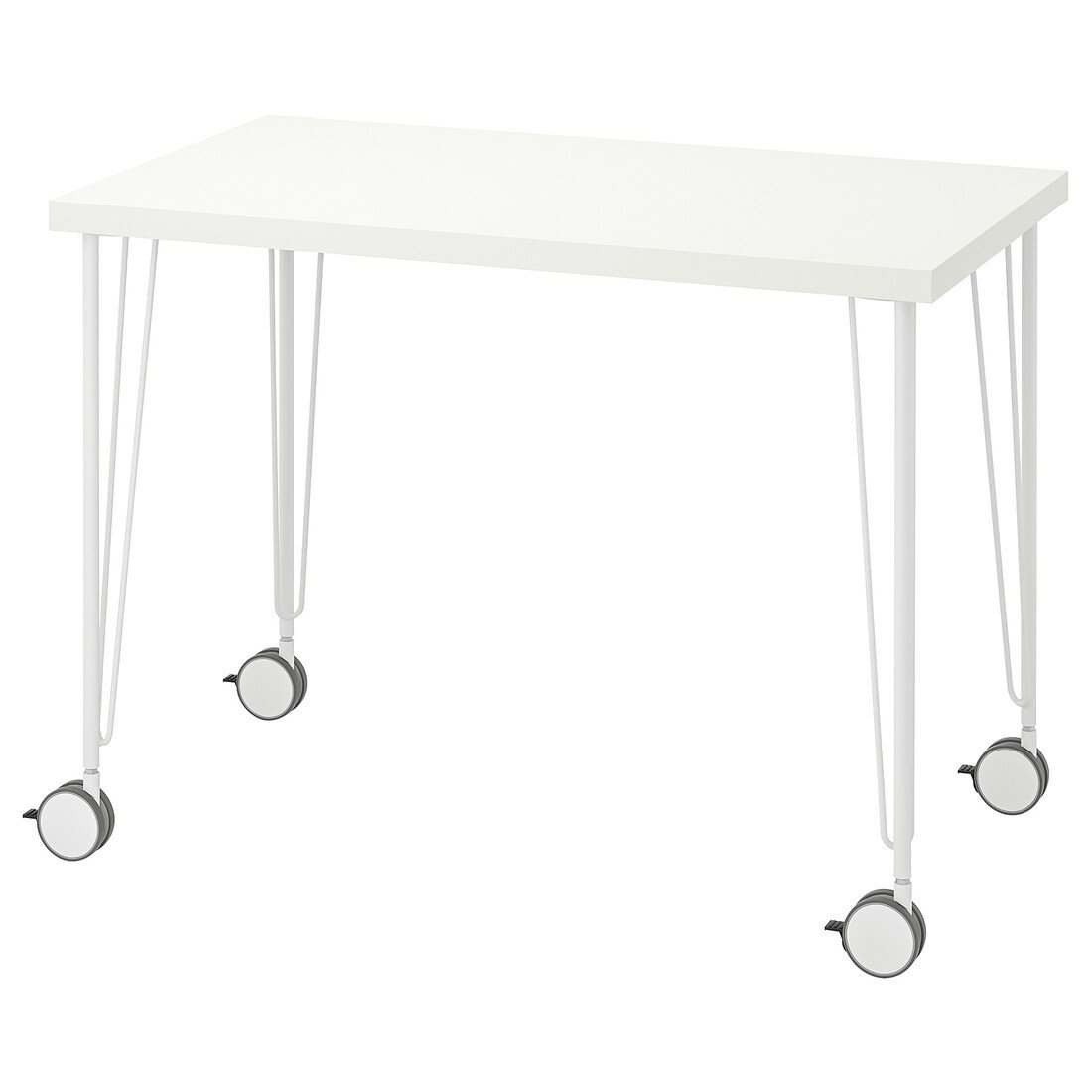 IKEA LINNMON ЛІННМОН / KRILLE КРІЛЛЕ Письмовий стіл, білий, 100x60 см 09416212 | 094.162.12