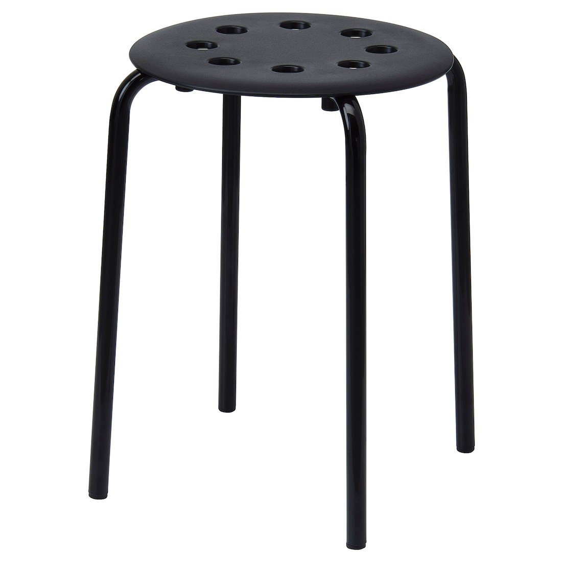 IKEA MARIUS МАРІУС Табурет, чорний, 45 см 10135659 101.356.59