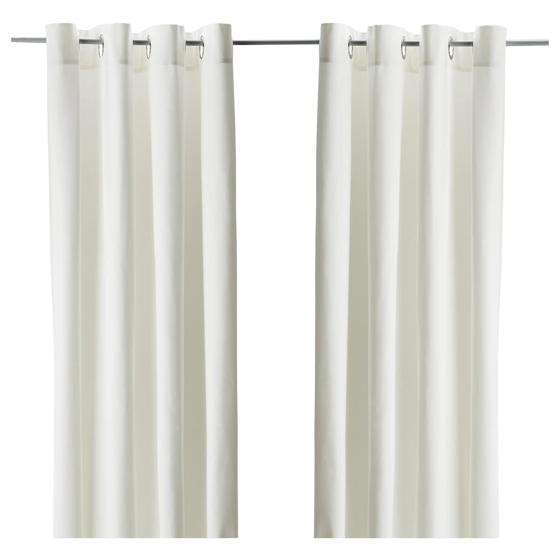 IKEA MERETE МЕРЕТЕ Світлонепроникні штори, 1 пара, білий, 145x300 см 90046843 | 900.468.43