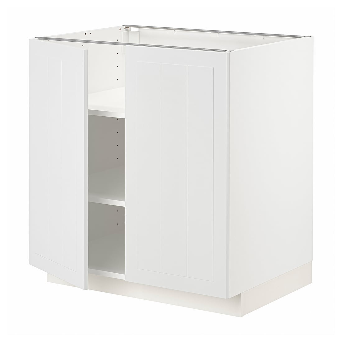 IKEA METOD МЕТОД Шафа з полицями / 2 дверей, білий / Stensund білий, 80x60 см 39454599 394.545.99
