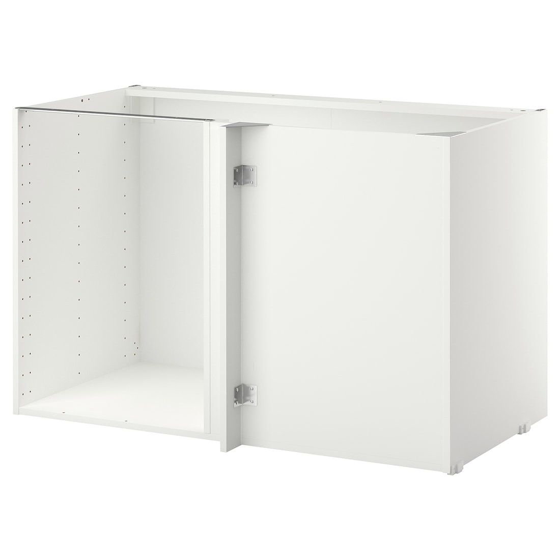 IKEA METOD МЕТОД Каркас кутової підлоговї шафи, білий, 128x68x80 см 60205517 | 602.055.17