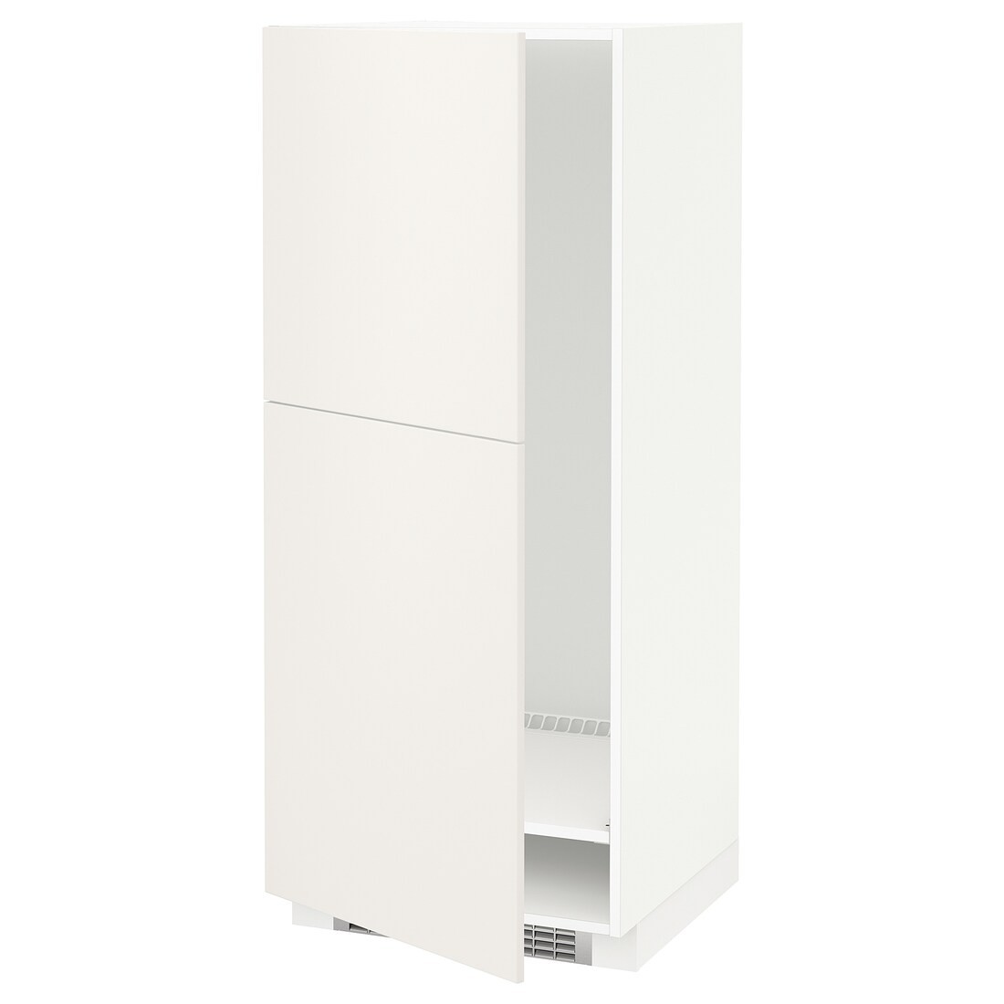 IKEA METOD МЕТОД Висока шафа для холодильника / морозильника, білий / Veddinge білий, 60x60x140 см 69243925 | 692.439.25
