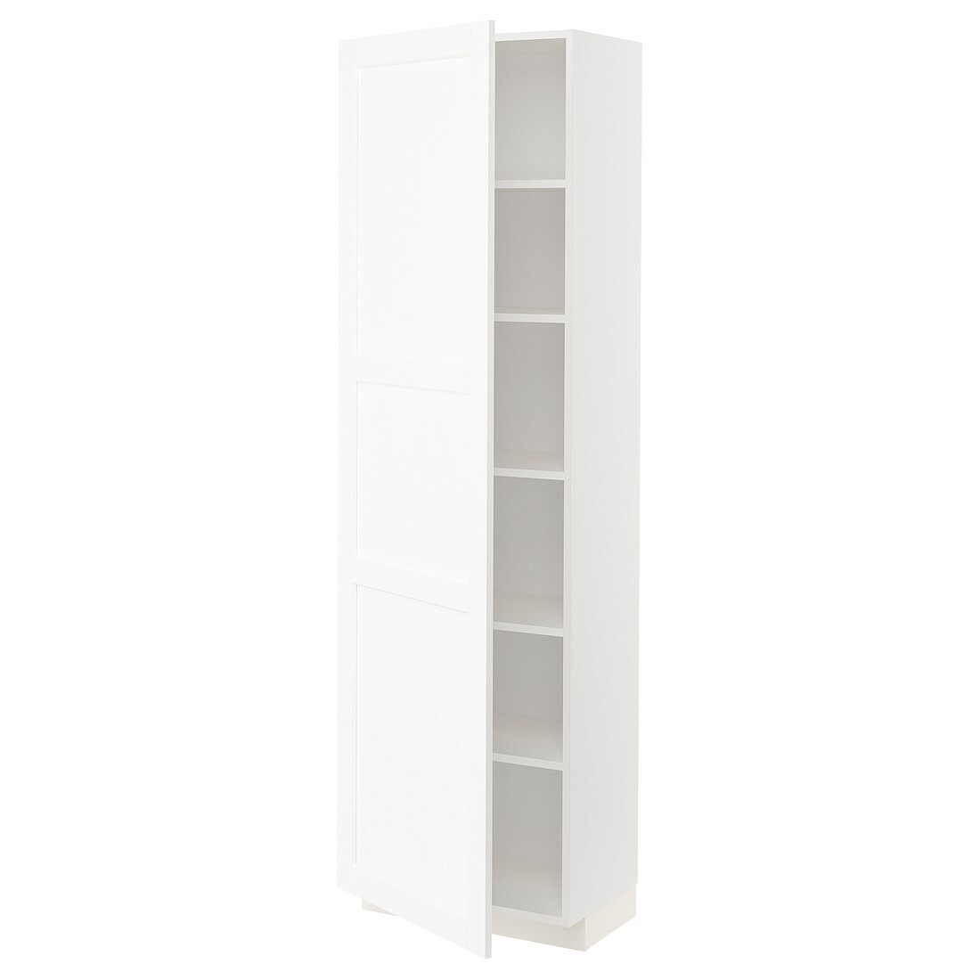 IKEA METOD МЕТОД Висока шафа з полицями, білий Enköping / білий імітація дерева, 60x37x200 см 99473514 994.735.14