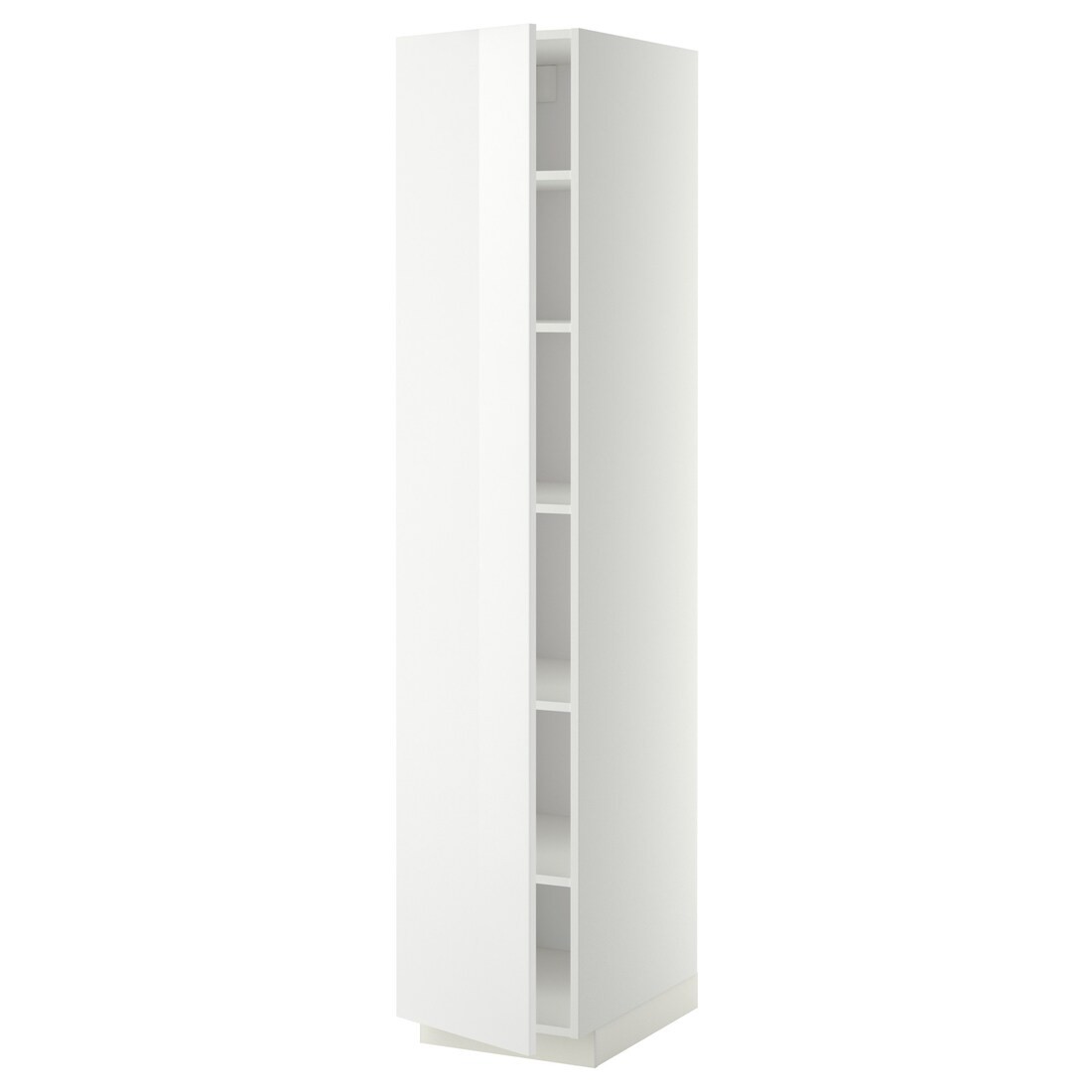 IKEA METOD МЕТОД Висока шафа з полицями, білий / Ringhult білий, 40x60x200 см 59457144 594.571.44