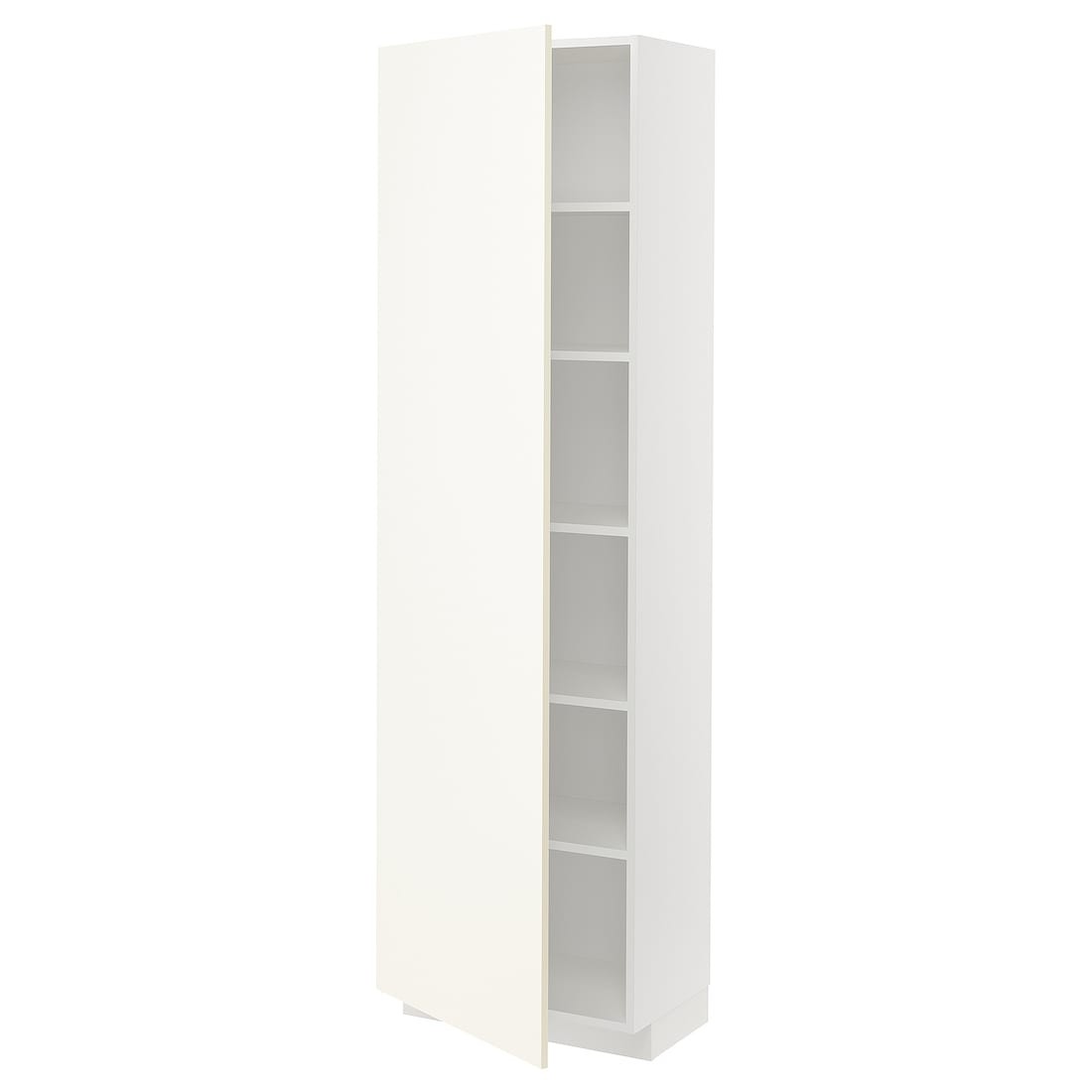 IKEA METOD МЕТОД Висока шафа з полицями, білий / Vallstena білий, 60x37x200 см 69507313 695.073.13