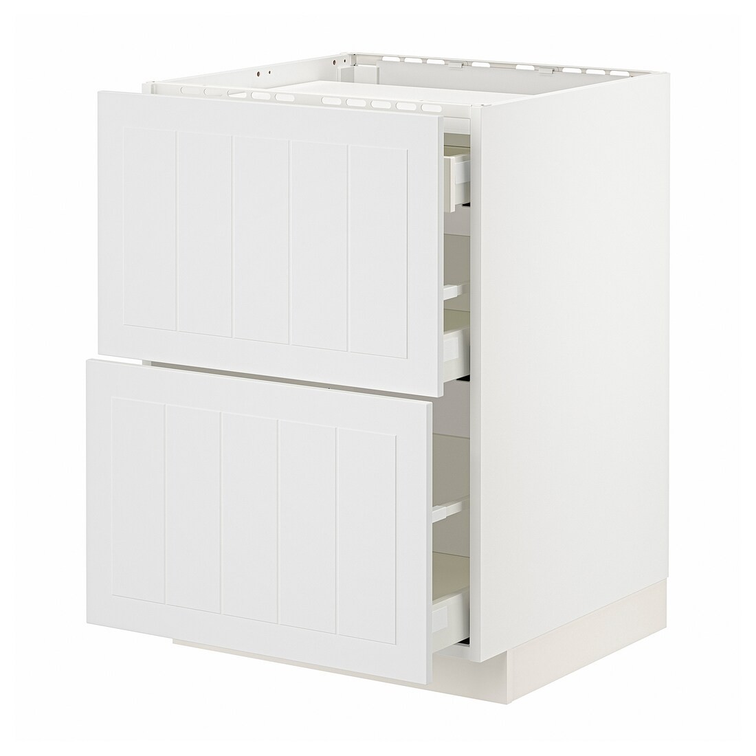 IKEA METOD МЕТОД / MAXIMERA МАКСІМЕРА Шафа для варильної панелі / 3 шухляди, білий / Stensund білий, 60x60 см 59409493 | 594.094.93