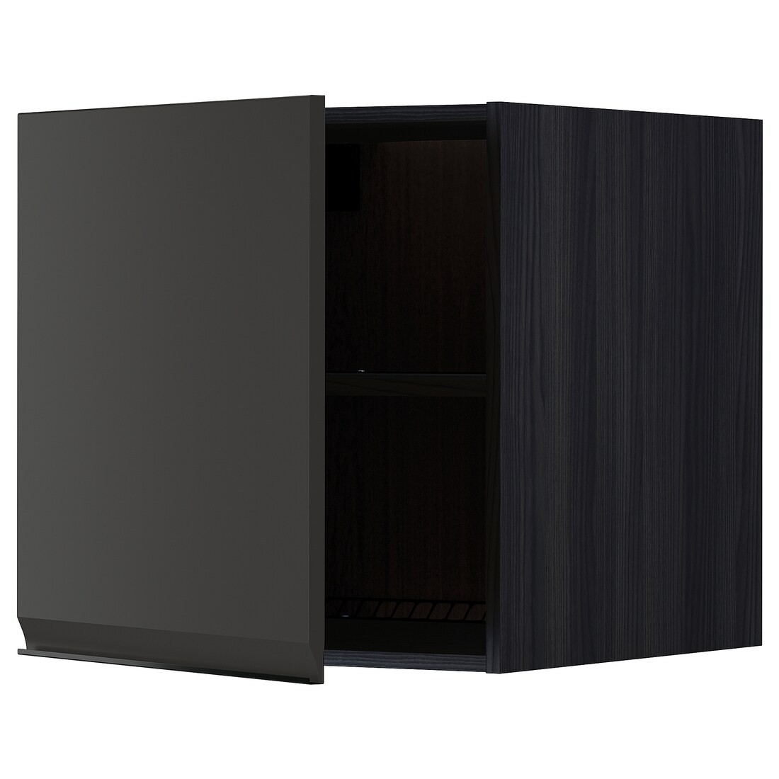 IKEA METOD МЕТОД Верхня шафа для холодильника / морозильника, чорний / Upplöv матовий антрацит, 60x60 см 29495270 | 294.952.70