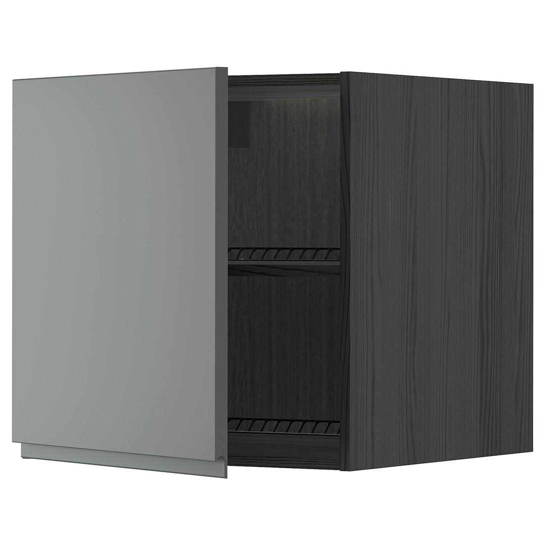 IKEA METOD МЕТОД Верхня шафа для холодильника / морозильника, чорний / Voxtorp темно-сірий, 60x60 см 59469175 594.691.75