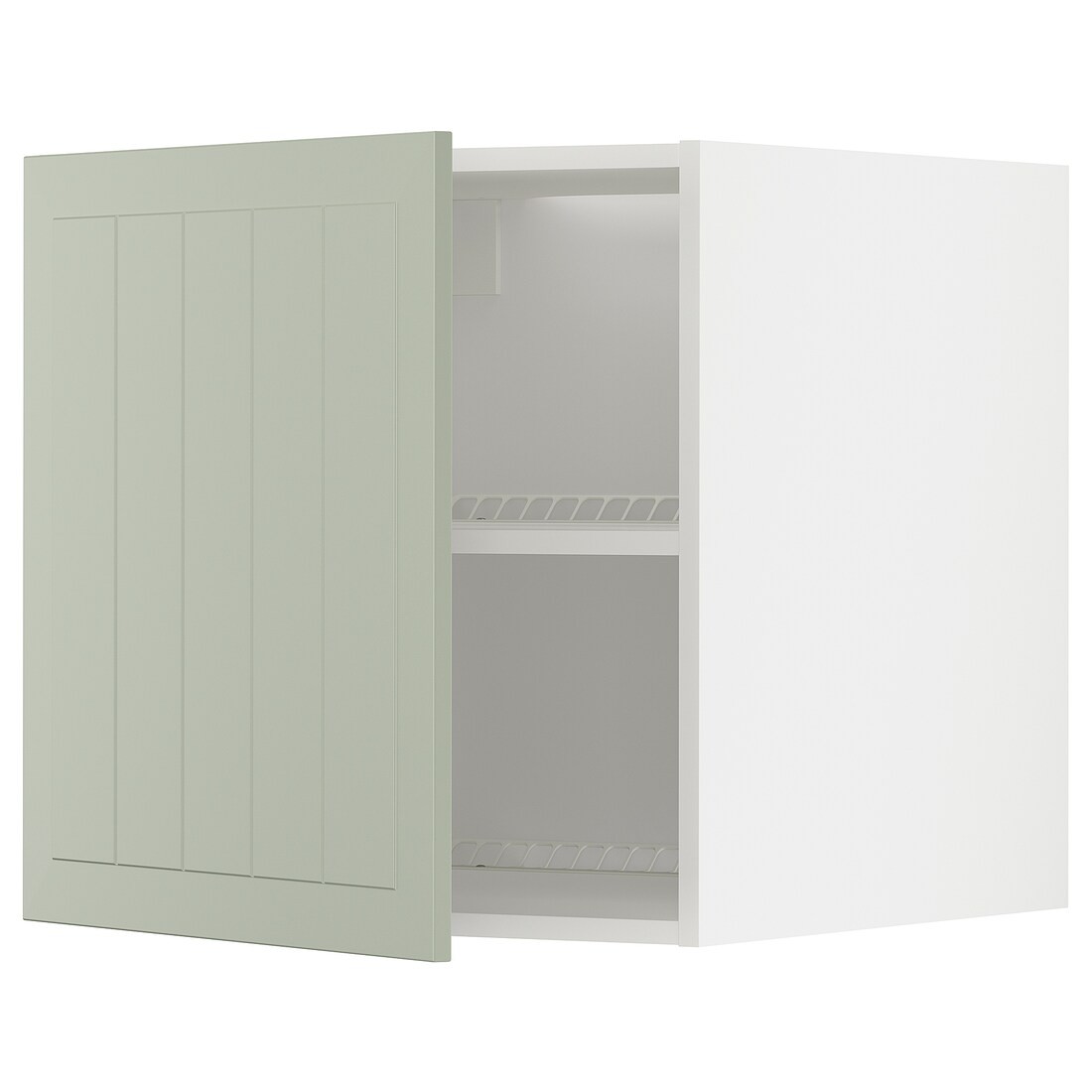 IKEA METOD МЕТОД Верхня шафа для холодильника / морозильника, білий / Stensund світло-зелений, 60x60 см 79487140 794.871.40