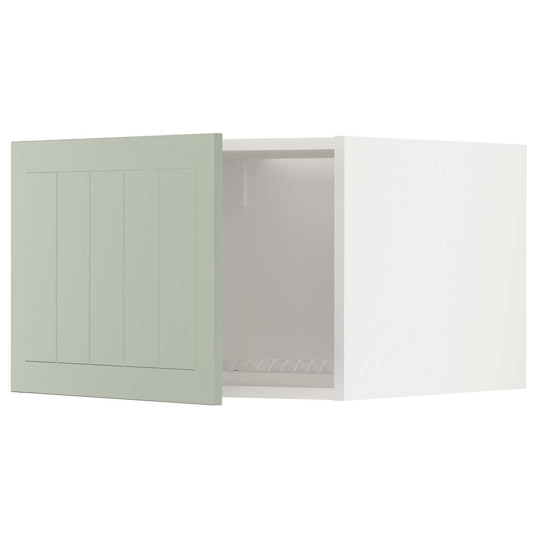 IKEA METOD МЕТОД Верхня шафа для холодильника / морозильника, білий / Stensund світло-зелений, 60x40 см 89487620 894.876.20
