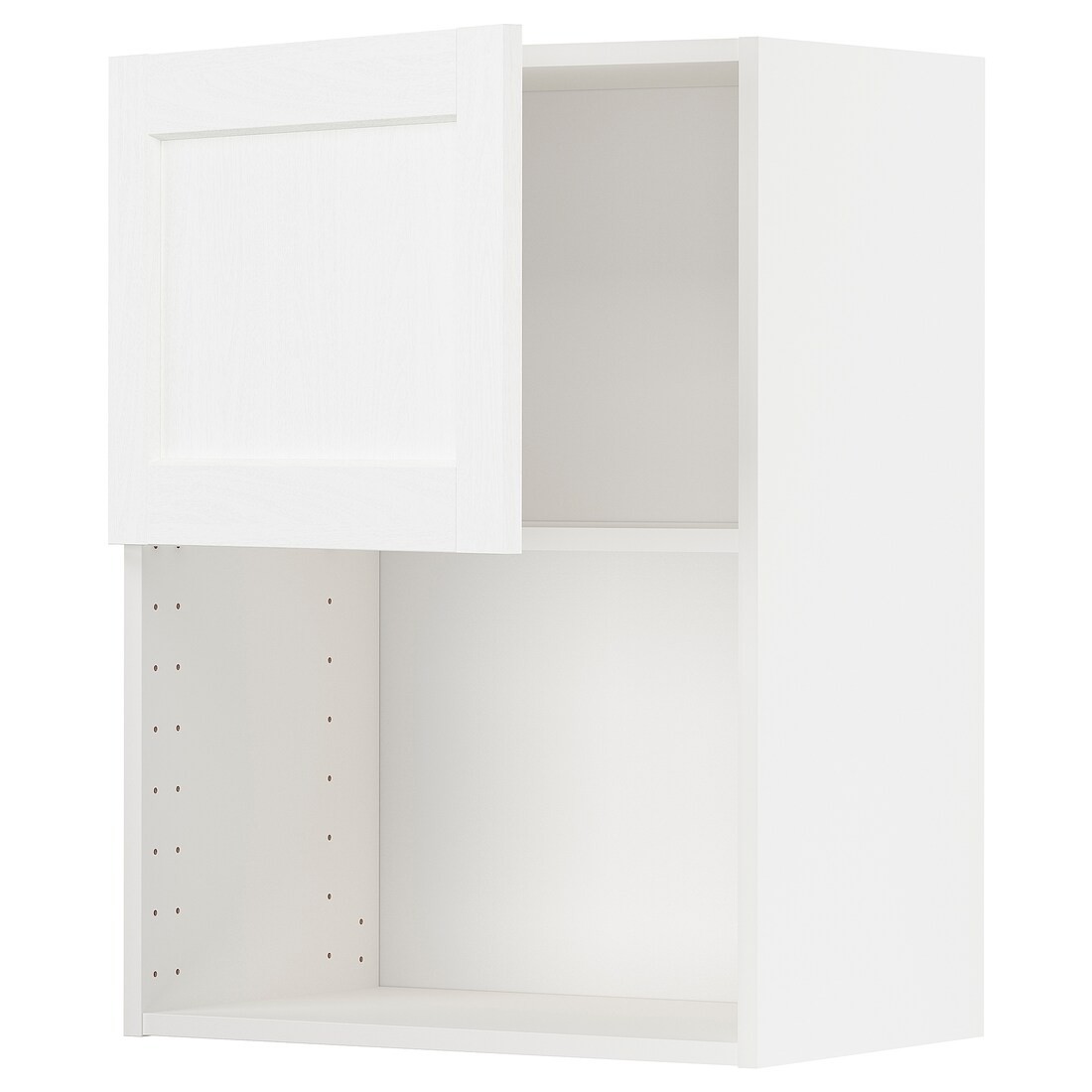 IKEA METOD МЕТОД Навісна шафа для НВЧ-печі, білий Enköping / білий імітація дерева, 60x80 см 89473454 894.734.54