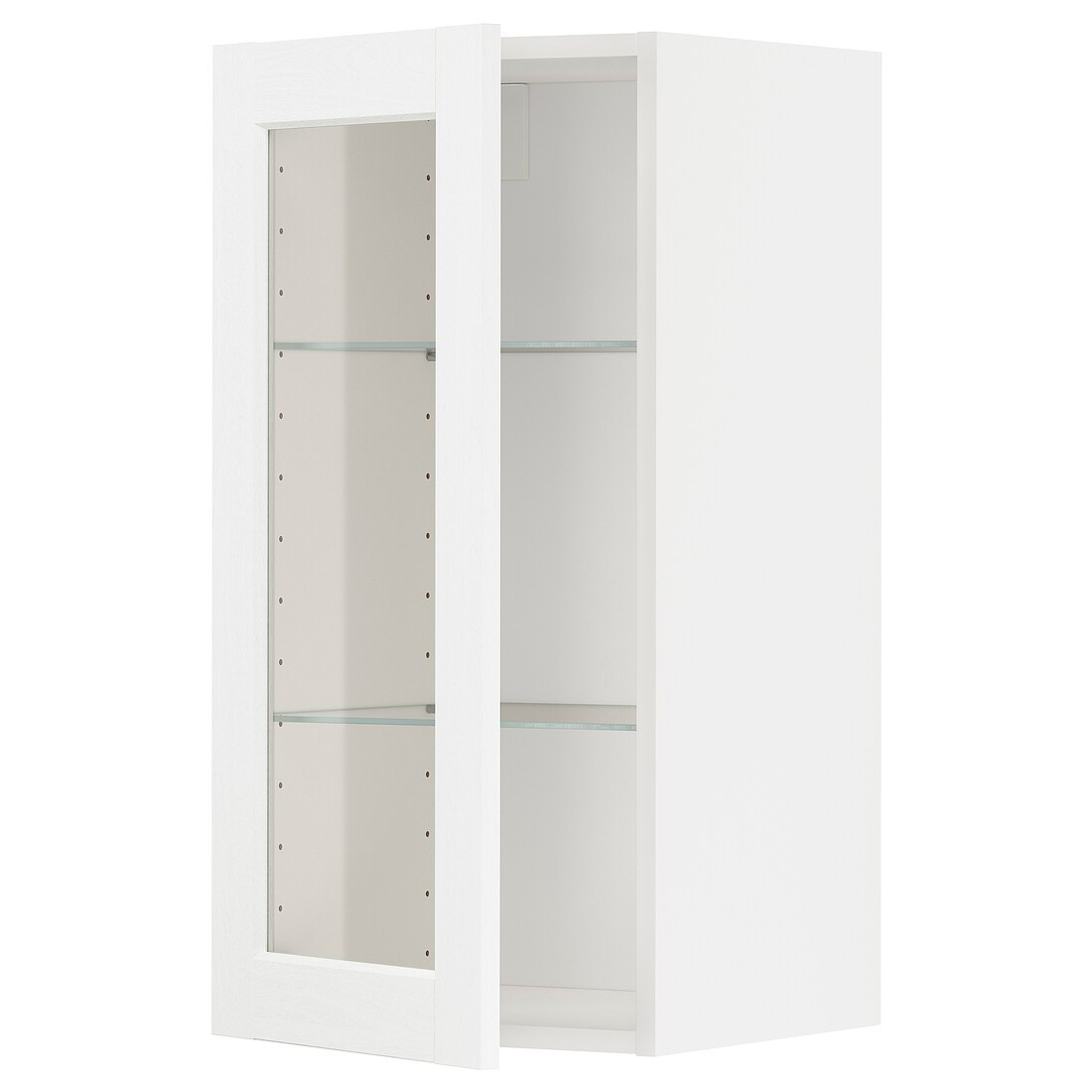 IKEA METOD МЕТОД Навісна шафа, білий Enköping / білий імітація дерева, 40x80 см 29473471 294.734.71