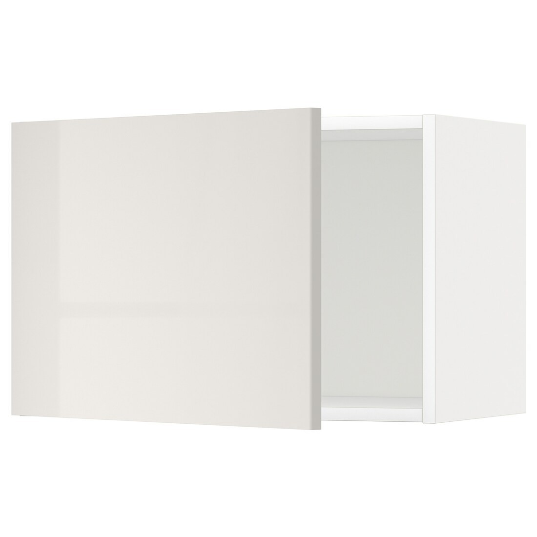 IKEA METOD МЕТОД Настінна шафа, білий / Ringhult світло-сірий, 60x40 см 09468748 094.687.48