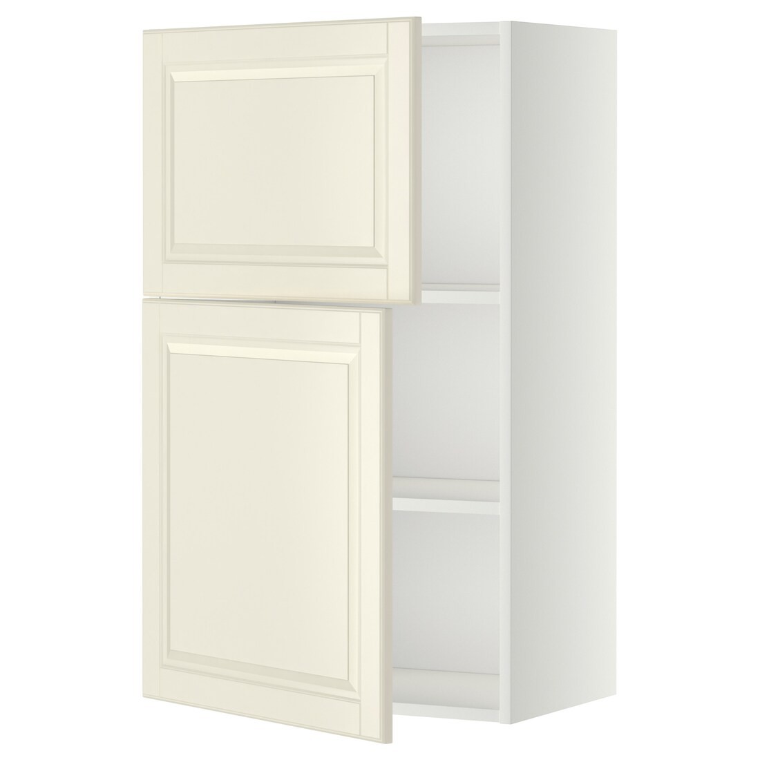 IKEA METOD МЕТОД Навісна шафа з полицями / 2 дверцят, білий / Bodbyn кремовий, 60x100 см 69465148 694.651.48