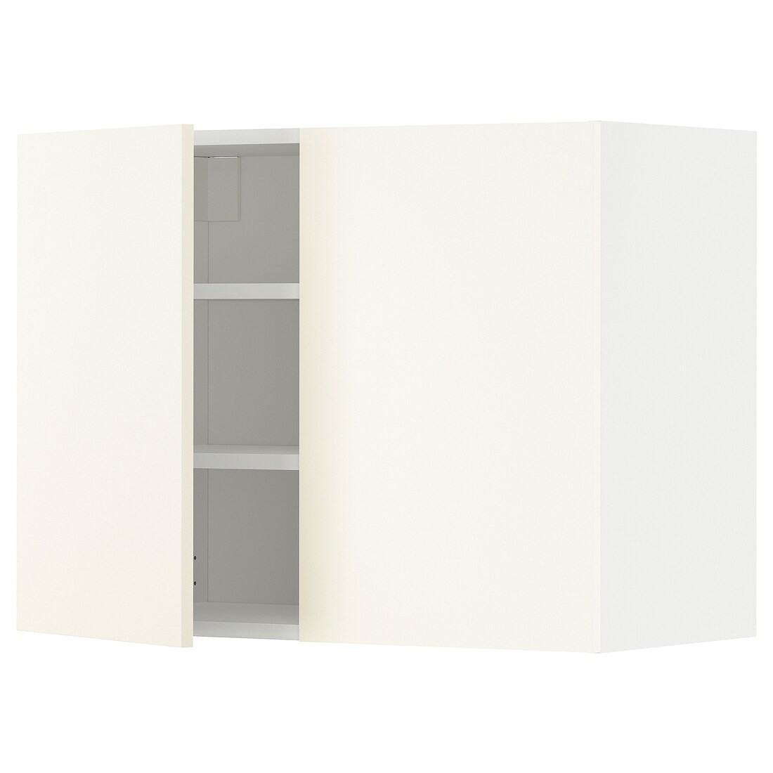 IKEA METOD МЕТОД Навісна шафа з полицями / 2 дверцят, білий / Vallstena білий, 80x60 см 59507262 595.072.62
