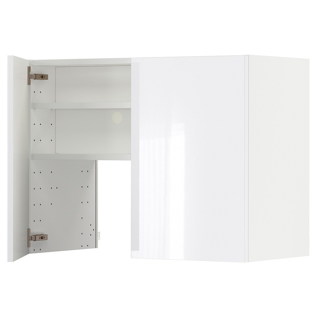 IKEA METOD МЕТОД Навісна шафа з полицею / дверцями, білий / Ringhult білий, 80x60 см 29504420 | 295.044.20