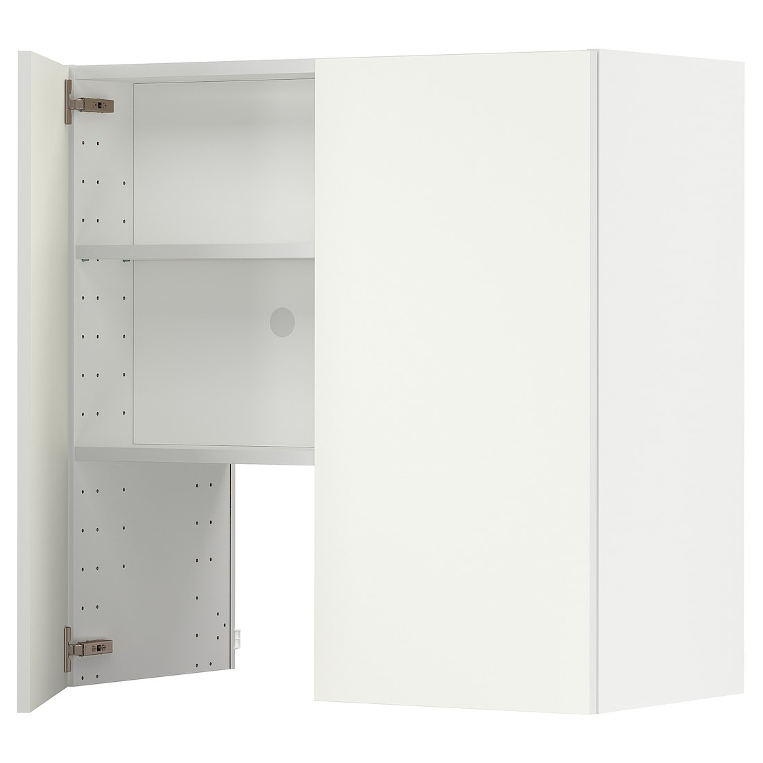 IKEA METOD МЕТОД Навісна шафа з полицею / дверцями, білий / Vallstena білий, 80x80 см 29507305 295.073.05