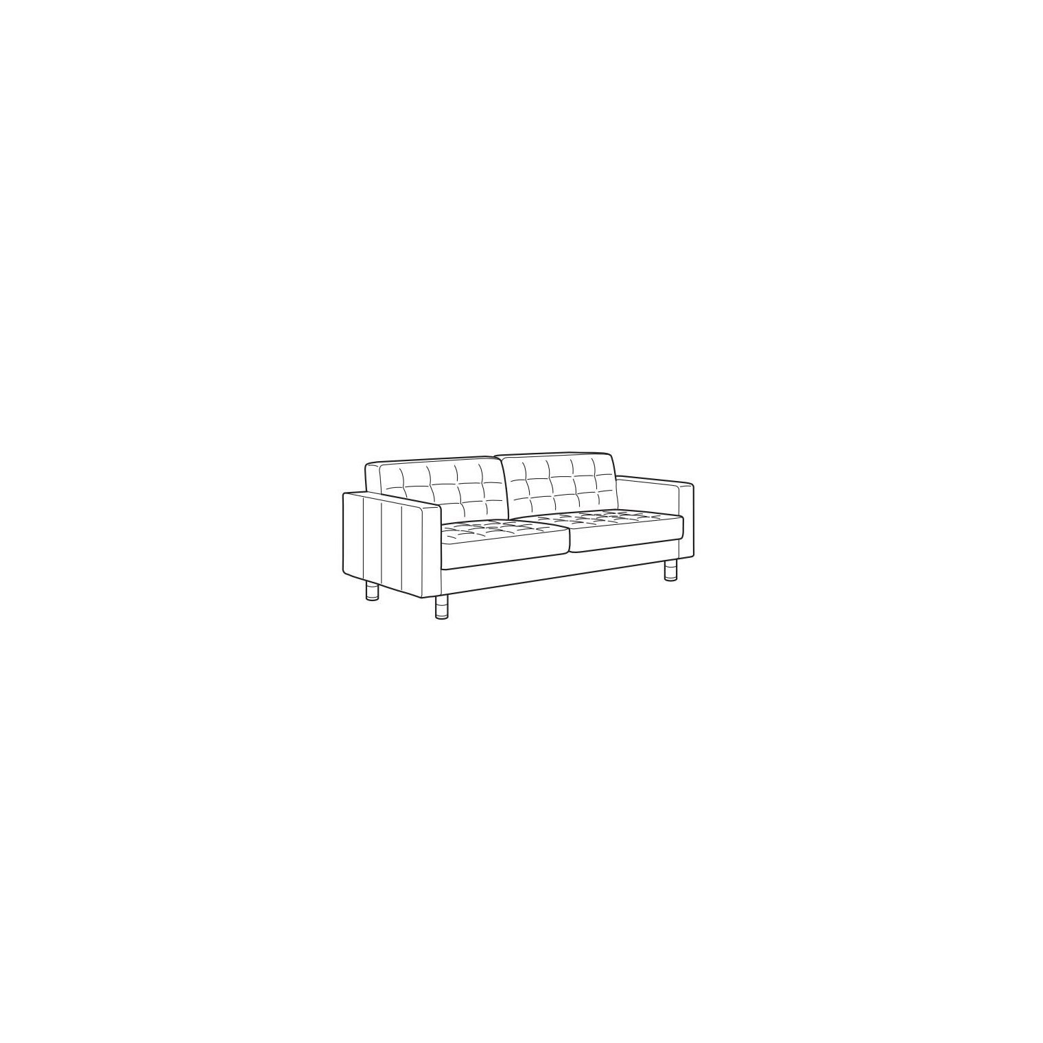 IKEA LANDSKRONA ЛАНДСКРУНА Каркас дивана 3-х місного, Gunnared світло-зелений 60413413 | 604.134.13