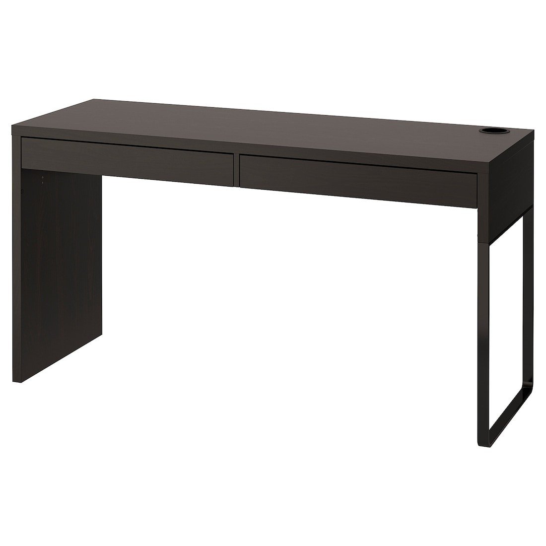 IKEA MICKE МІККЕ Письмовий стіл, чорно-коричневий, 142x50 см 60244745 | 602.447.45
