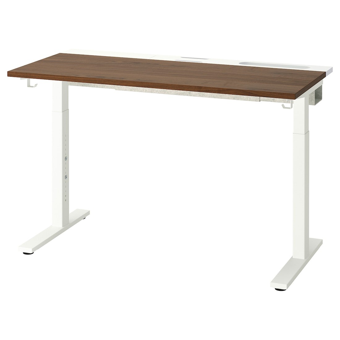 IKEA MITTZON письмовий стіл, горіх / білий, 120x60 см 49526020 | 495.260.20