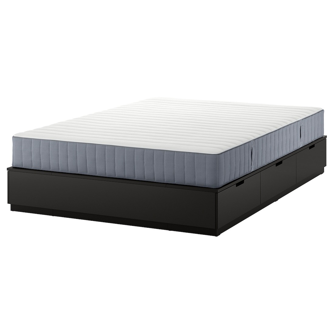IKEA NORDLI Ліжко з контейнером і матрацом, 140x200 см 99537808 | 995.378.08