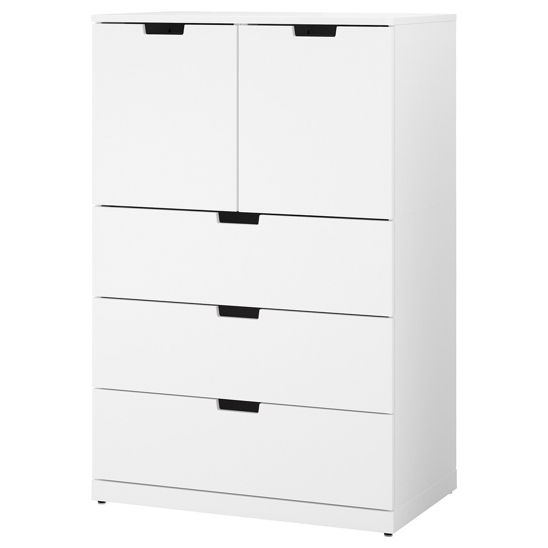 IKEA NORDLI НОРДЛІ Комод, 5 ящиків, білий, 80x122 cм 29276550 | 292.765.50