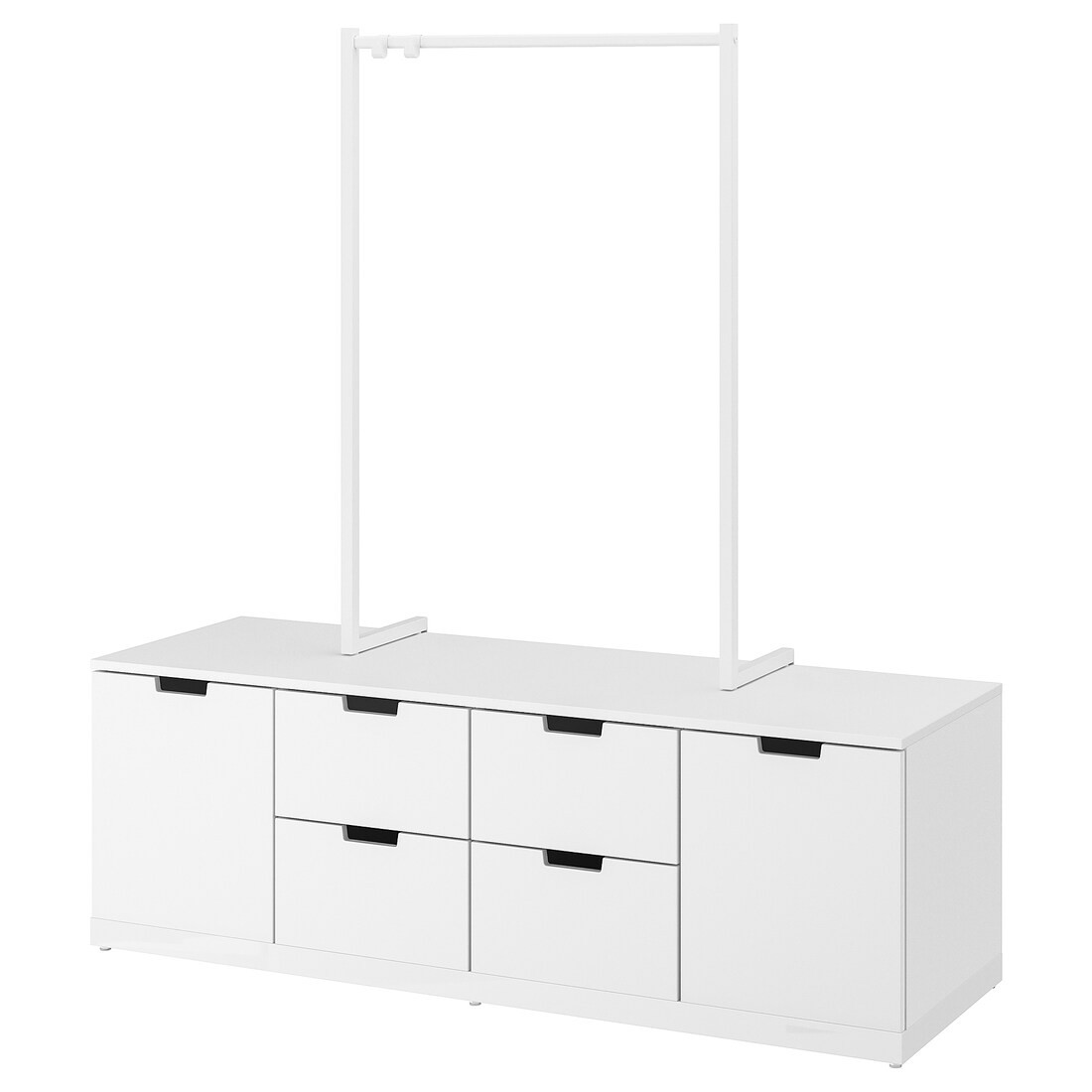 IKEA NORDLI НОРДЛІ Комод, 6 ящиків, білий, 160x169 cм 89295169 892.951.69