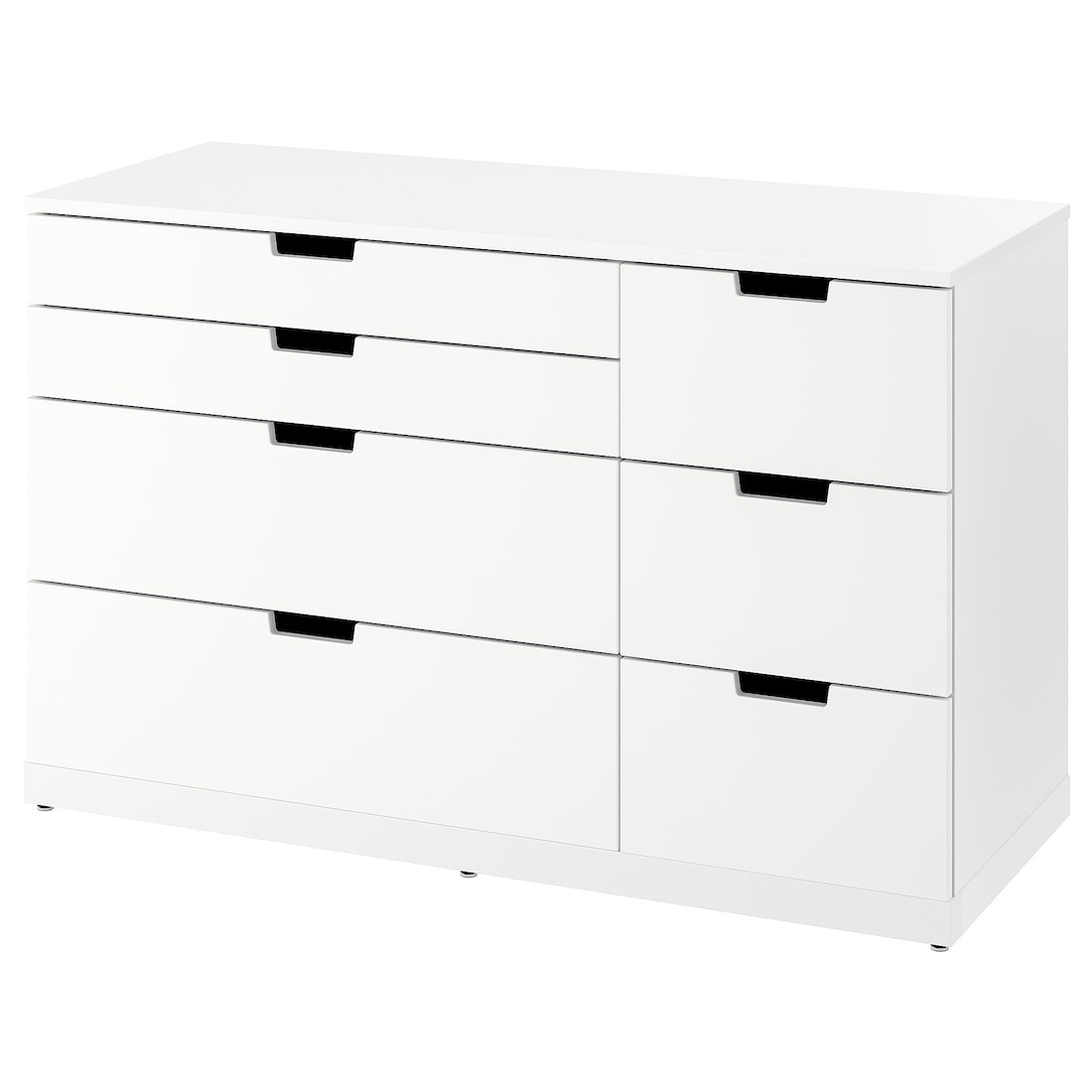 IKEA NORDLI НОРДЛІ Комод, 7 ящиків, білий, 120x76 cм 39336884 | 393.368.84