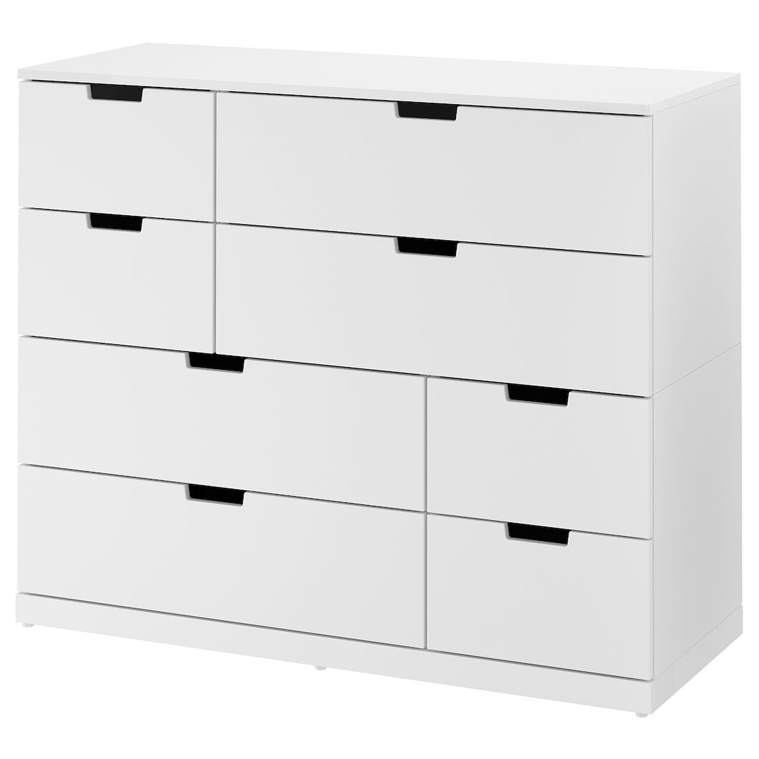 IKEA NORDLI НОРДЛІ Комод, 8 ящиків, білий, 120x99 cм 79239503 | 792.395.03