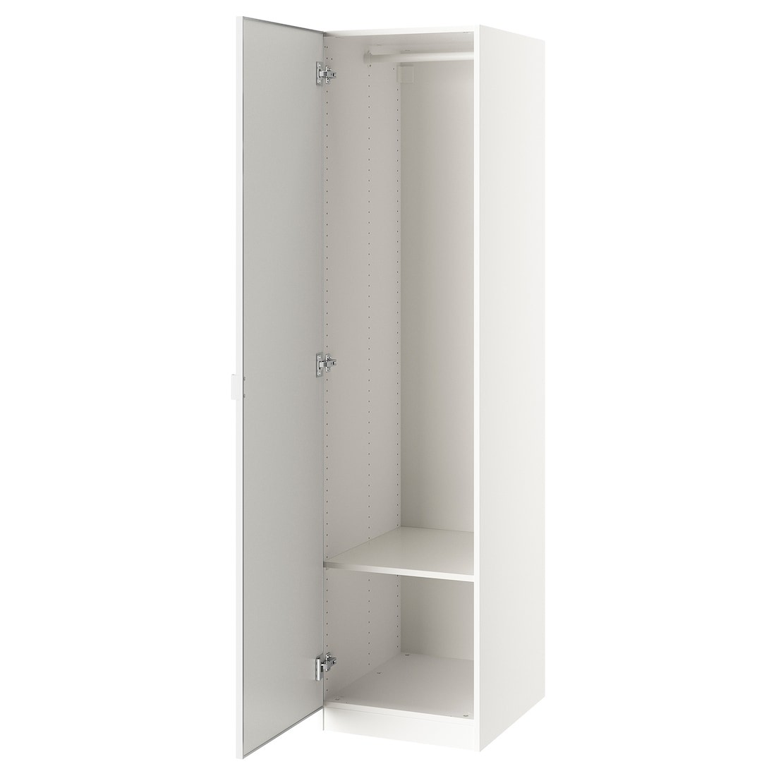 IKEA PAX / ÅHEIM Комбінація шаф, білий / дзеркало, 50x60x201 см 69336156 | 693.361.56