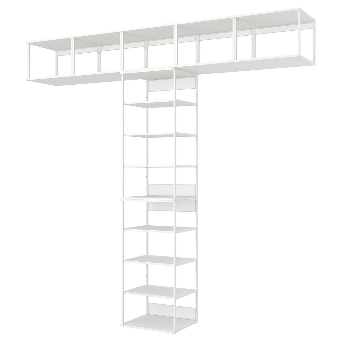 IKEA PLATSA ПЛАТСА Відкритий стелаж, білий, 300x42x281 см 59527477 | 595.274.77