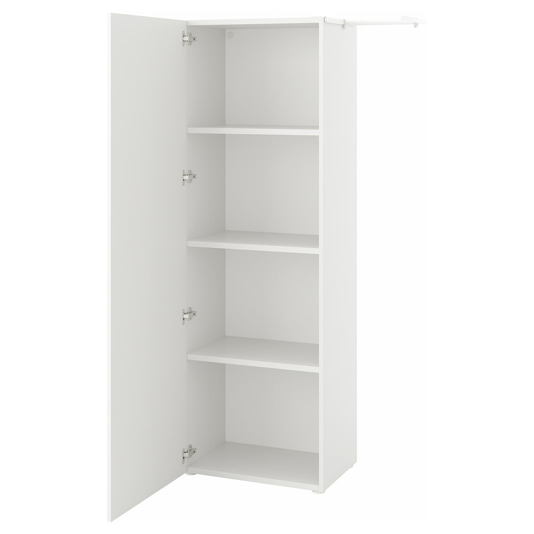 IKEA PLATSA ПЛАТСА Гардероб / двері, білий / Fonnes білий, 90-107x42x181 см 39425366 | 394.253.66