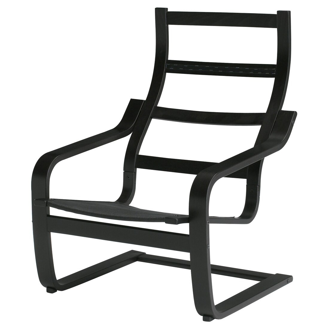 IKEA POÄNG ПОЕНГ Каркас крісла, чорно-коричневий 20069852 | 200.698.52