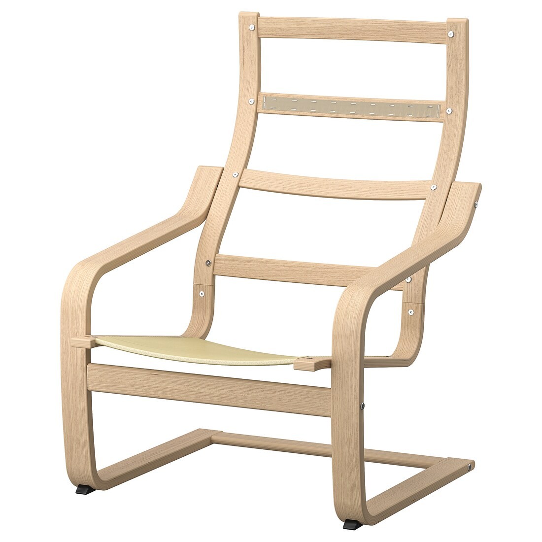 IKEA POÄNG ПОЕНГ Каркас крісла, шпон дуба білений 10433263 | 104.332.63