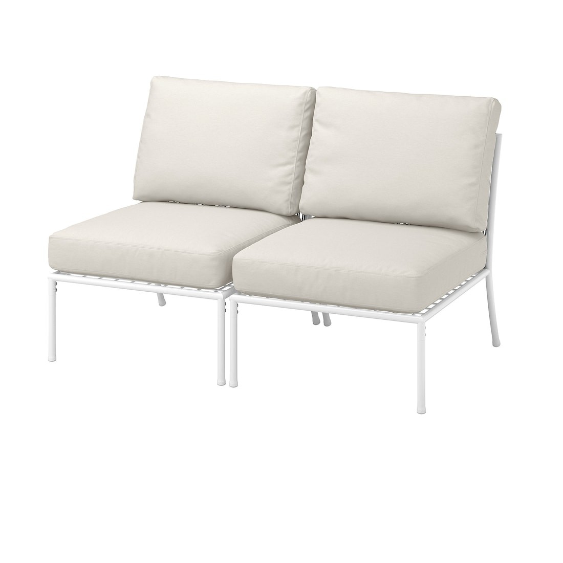 IKEA SEGERÖN СЕГЕРОН 2-місний диван, для вулиці, білий / бежевий / Frösön / Duvholmen бежевий 89523562 895.235.62