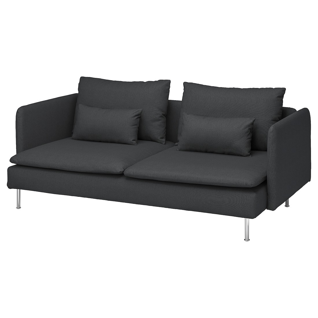 IKEA SÖDERHAMN СОДЕРХЕМН 3-місний диван, Fridtuna темно-сірий 39449621 394.496.21