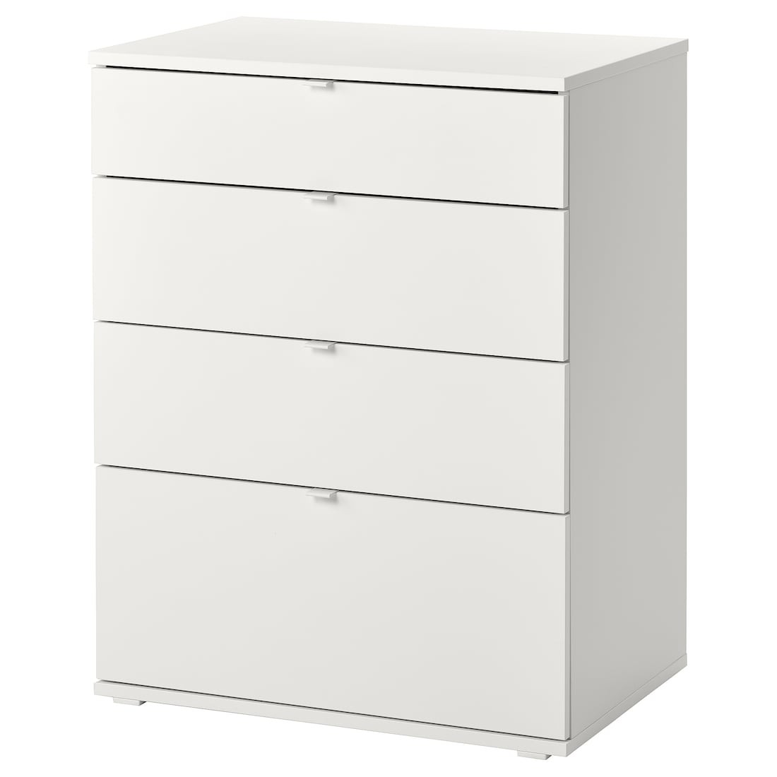 IKEA VIHALS Комод, 4 шухляди, білий / функція блокування / розблокування, 70x47x90 см 00483239 004.832.39