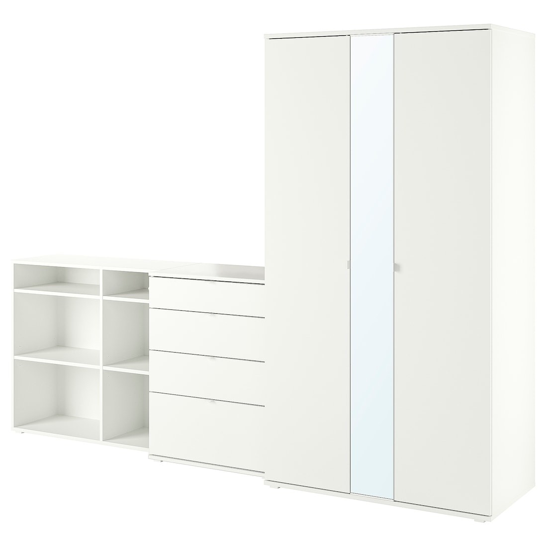 IKEA VIHALS Комбінація шаф, білий, 270x57x200 см 59442181 594.421.81