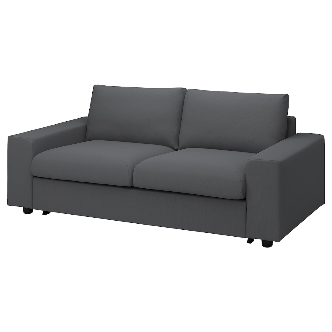 IKEA VIMLE ВІМЛЕ Чохол на 2-місний диван-ліжко, з широкими підлокітниками / Hallarp сірий 29400578 | 294.005.78