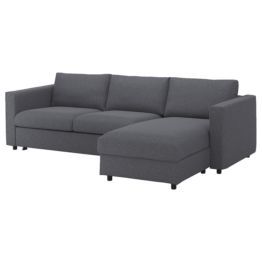 IKEA VIMLE ВІМЛЕ Чохол на 3-місний диван-ліжко з козеткою, Gunnared сірий 39399305 393.993.05