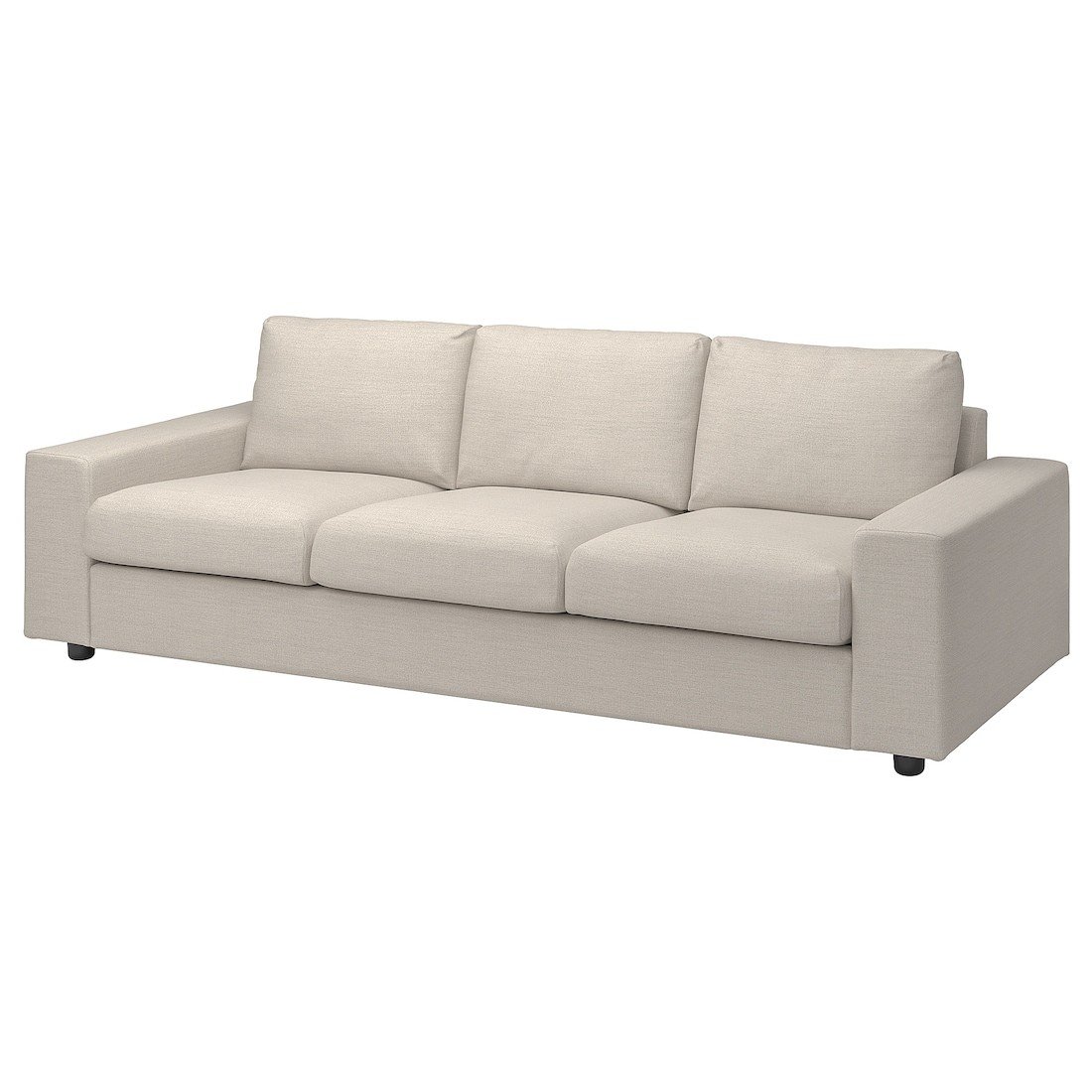 IKEA VIMLE ВІМЛЕ Чохол на 3-місний диван, з широкими підлокітниками / Gunnared бежевий 39401129 394.011.29