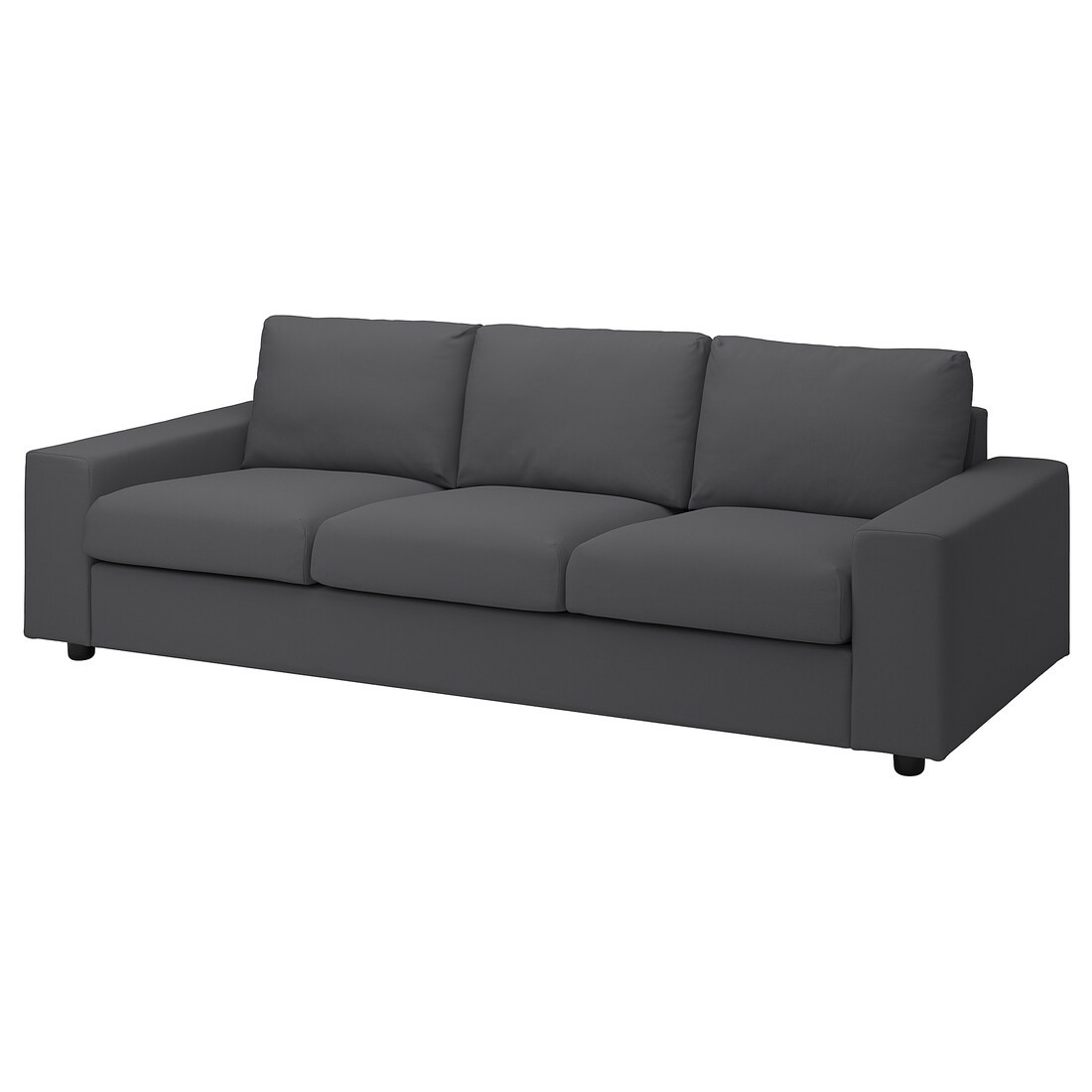 IKEA VIMLE ВІМЛЕ Чохол на 3-місний диван, з широкими підлокітниками / Hallarp сірий 39401228 | 394.012.28