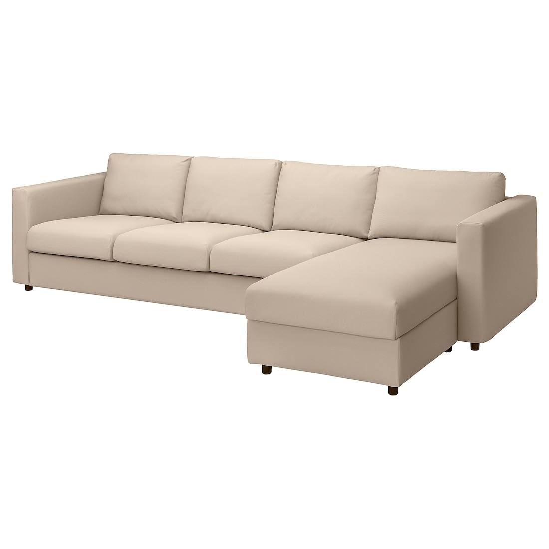 IKEA VIMLE ВІМЛЕ Чохол 4-місного дивана з козеткою, Hallarp бежевий 99399500 993.995.00
