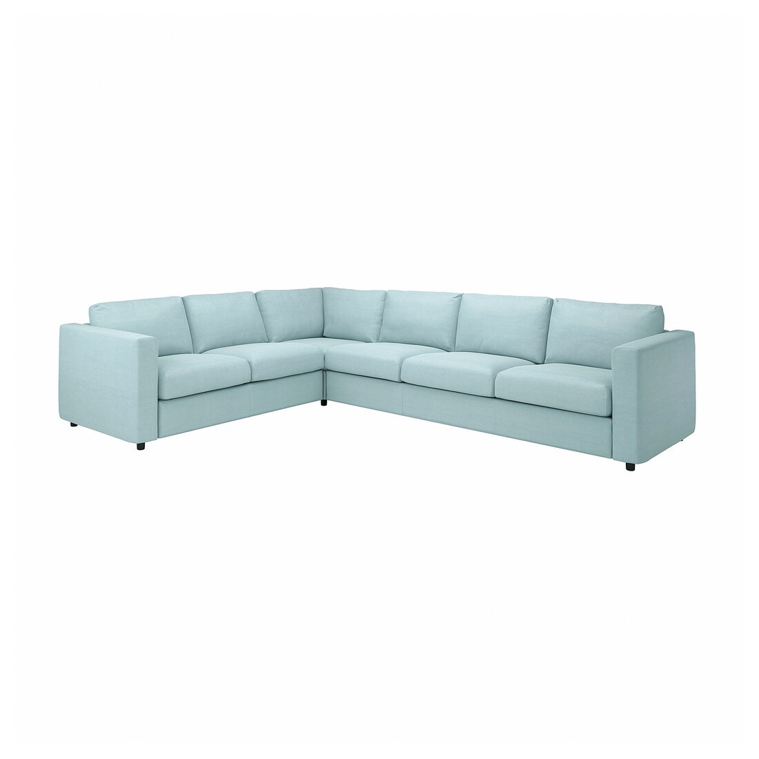 IKEA VIMLE ВІМЛЕ Чохол для 4-місного кутового дивана, 5-місний, Saxemara світло-блакитний 29399706 | 293.997.06