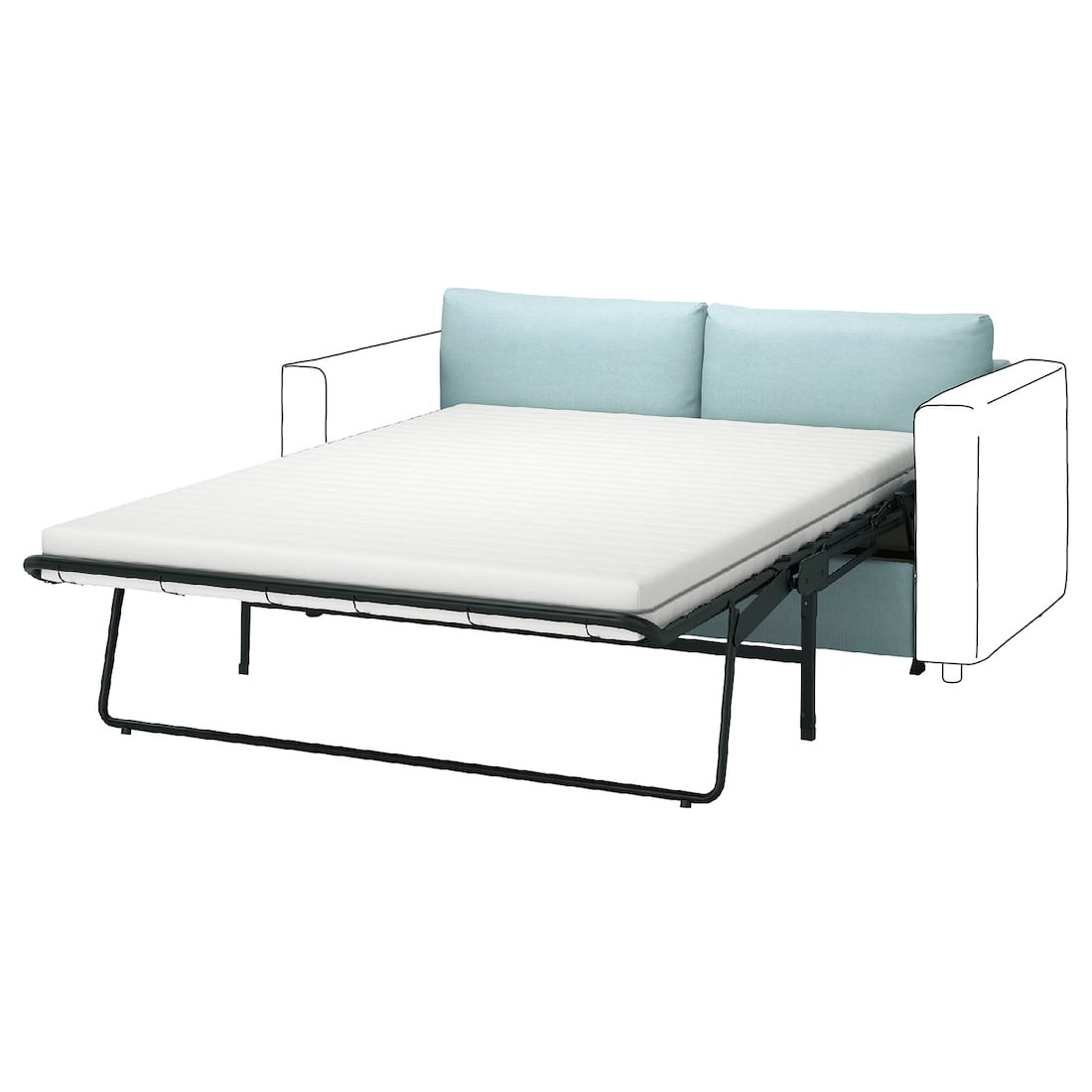 IKEA VIMLE Секція 2-місного дивана-ліжка, Saxemara світло-блакитний 79537239 795.372.39